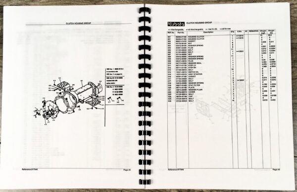 Kubota B5100E-P Tractor Parts Assembly Manual Catalog Exploded Views Numbers - Image 3