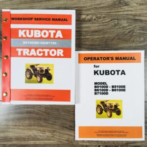 Kubota B5100 B6100 B7100 Tractor Service Operators Repair Shop Manual 2Wd & 4Wd