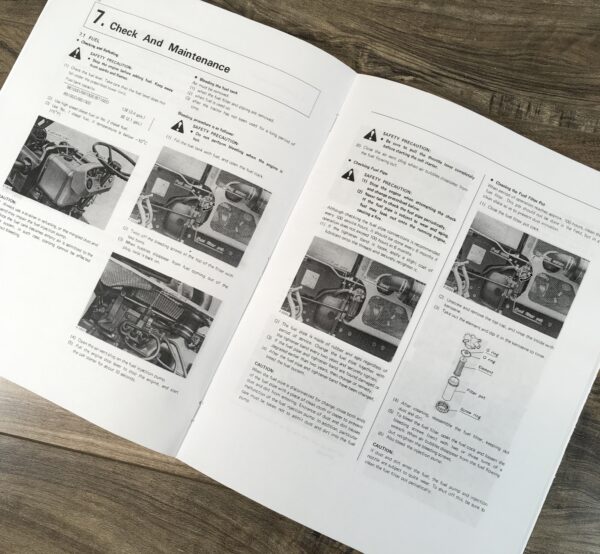 Kubota B5100 B6100 B7100 Tractor Service Operators Repair Shop Manual Book Set - Image 13