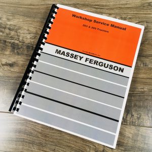 Massey Ferguson 203 Mf203 205 Mf205 Tractor Service Manual Repair Shop Book