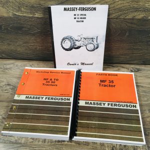 Massey Ferguson 35 Gas Special Deluxe Tractor Service Operator Parts Manual Set