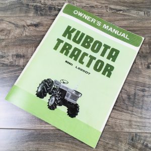 Kubota L225Dt Tractor Operators Owners/Parts Manual Diesel 3Cyl 4Wd D1100-A