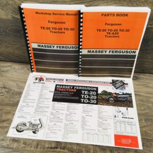 Harry Massey Ferguson To-30 To-20 Te-20 Tractor Service Repair Parts Manual Book