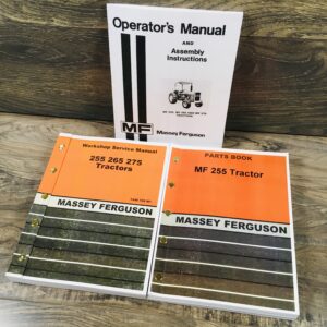 Massey Ferguson Mf 255 Tractor Operators Owners Service Repair Parts Manuals