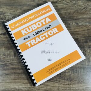 Kubota L3600 L4200 Tractor Parts Assembly Manual Catalog Exploded Views Numbers