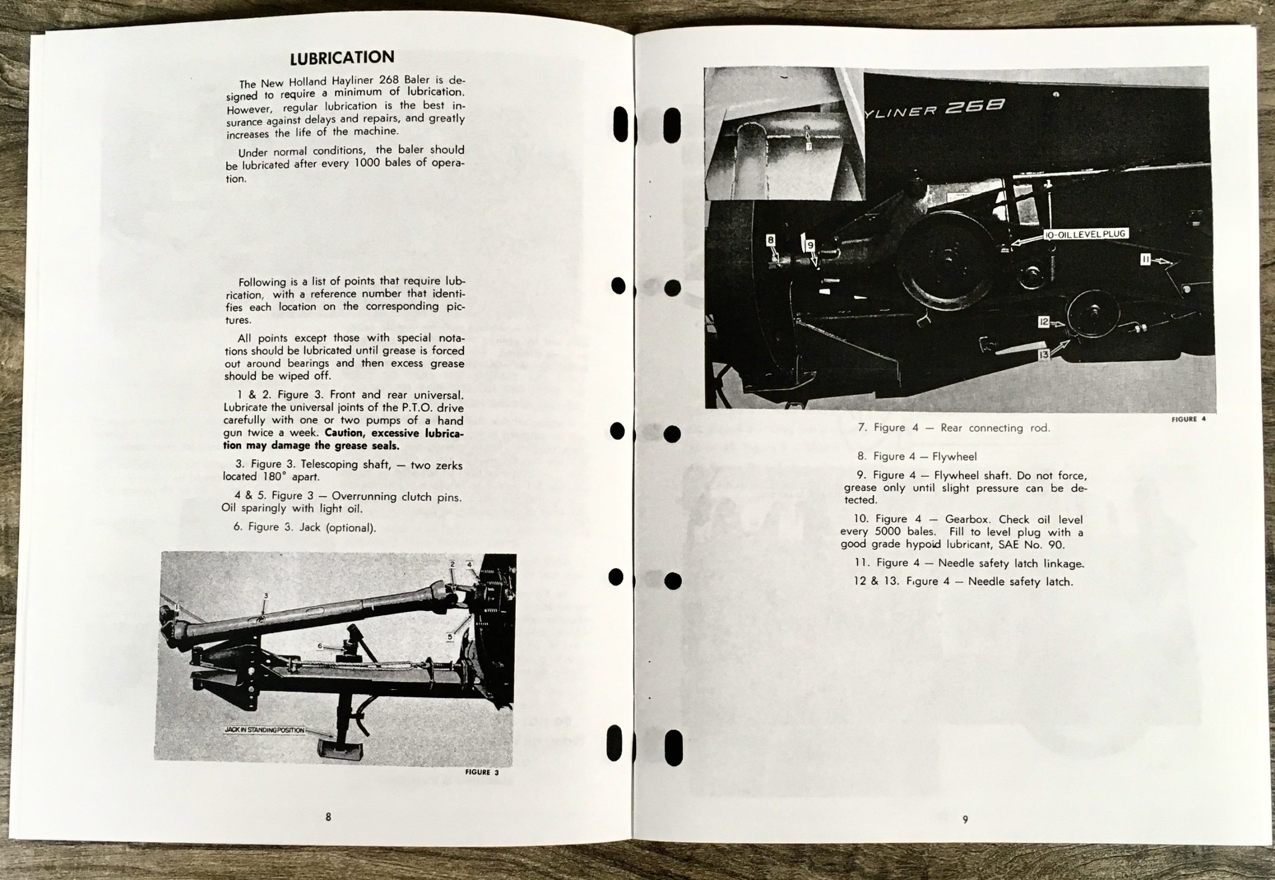 Set Sperry New Holland 268 Hayliner Baler Owners Operators Parts Manual Catalog - Image 7