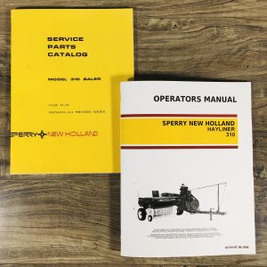 Set Sperry New Holland 310 Hayliner Baler Owners Operators Parts Manual Catalog