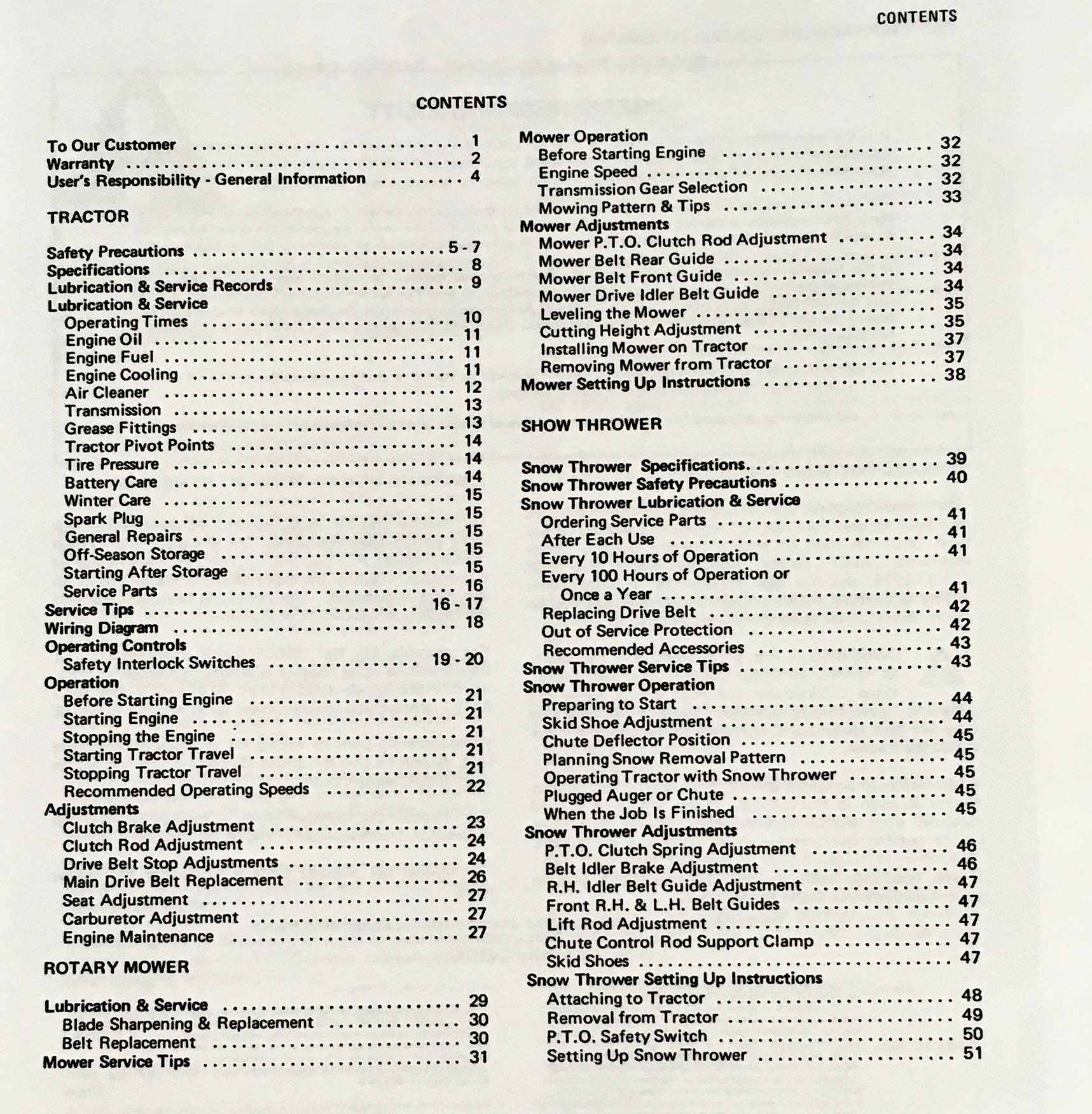 Allis Chalmers 600Lt Series Lawn Garden Tractor Operators Manual 608LT 611LT - Image 2