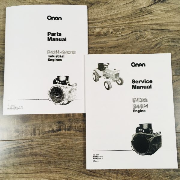 Wheel Horse D160 Garden Tractor Onan B43M 16Hp Gas Engine Service Parts Manual