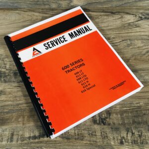 Allis Chalmers 600 Series Tractor Lawn Mower Garden Service Repair Manual