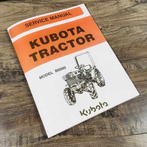 Kubota B6000 Tractor Service Manual Repair Shop Diesel Engine Injectors Pump