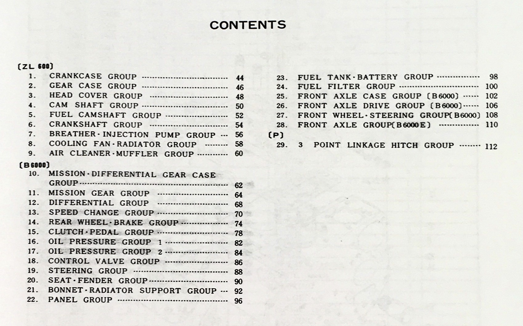 Kubota B6000 Tractor Owners Operators Manual Diesel Maintenance Adjustment - Image 3
