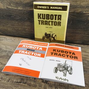 Kubota B6000D Tractor Service Parts Operators Repair Manual Owners Shop Book Set