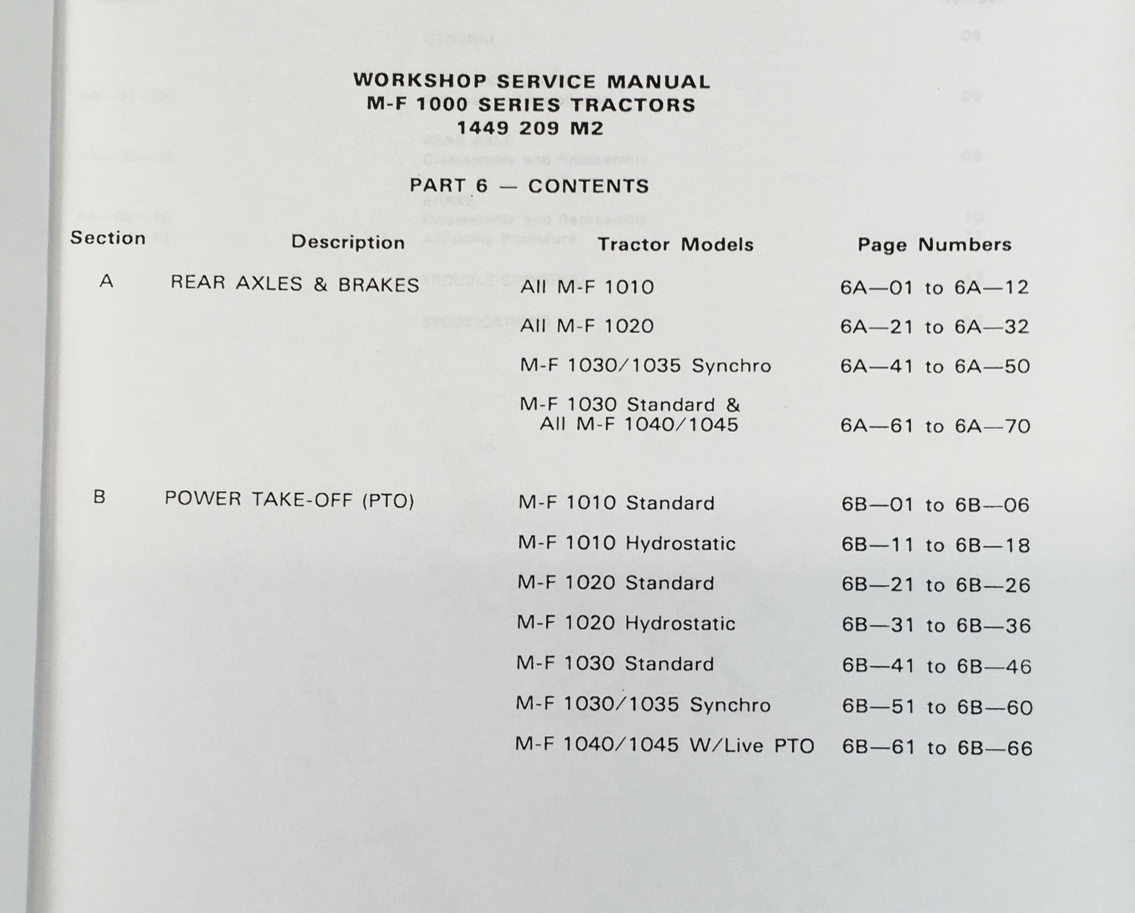 Massey Ferguson Mf1035 Mf1040 Mf1045 Tractor Service Repair Shop Manual Workshop - Image 3