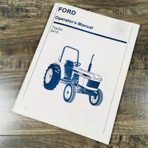 Ford New Holland 3415 Tractor Owners Operators Manual Maintenance Diesel