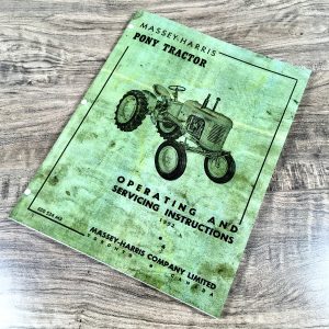 Massey-Harris Pony Tractor Owners Operating And Servicing Instructions