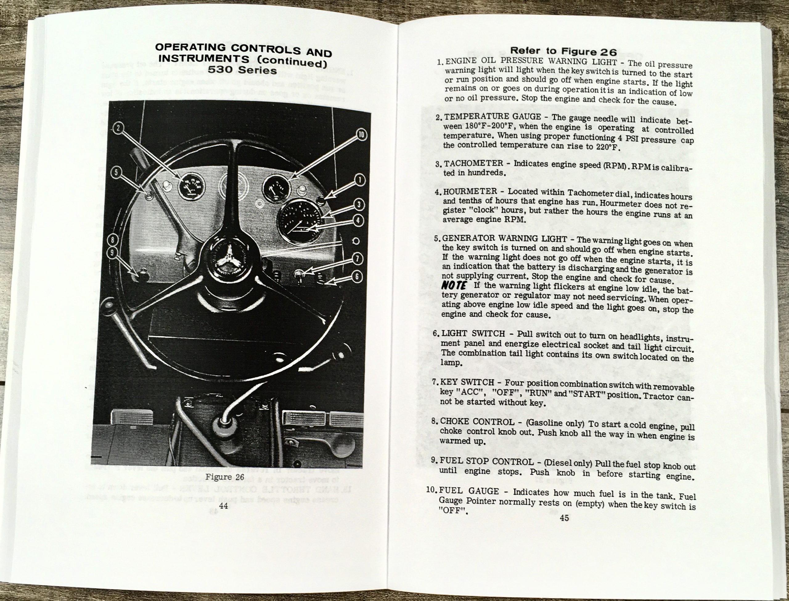 Case 430 530 Tractor Operators Owners Manual Maintenance Controls Draft O Matic - Image 8