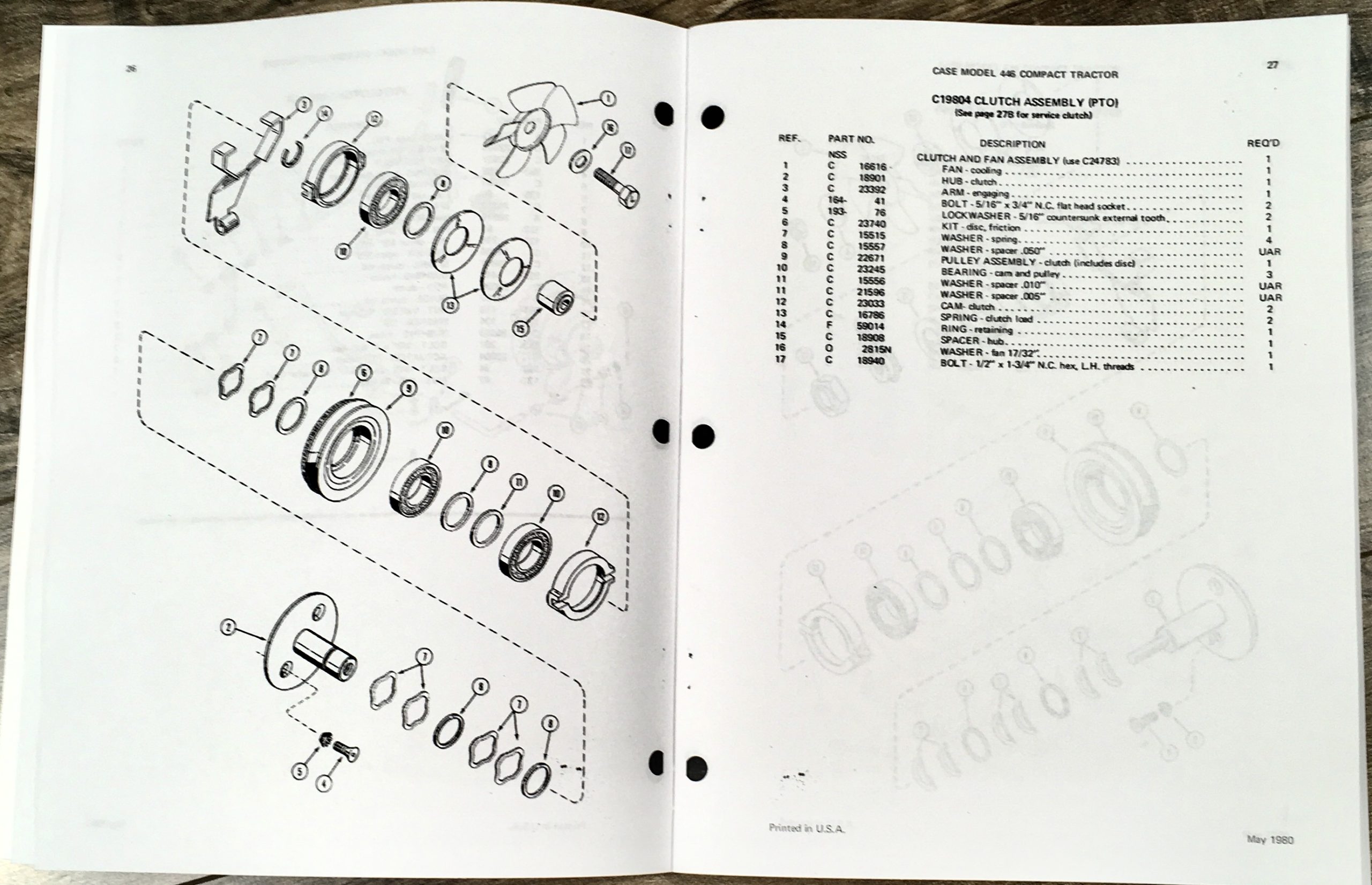 Case 446 Compact Tractor Parts Manual Catalog Schematic S/N 9728158-9742953 - Image 6