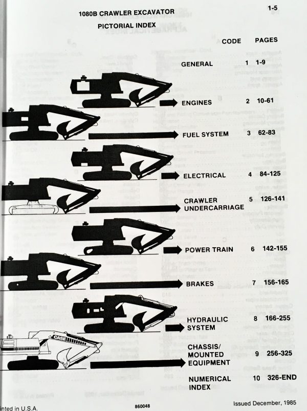 Case 1080B Crawler Track Excavator Parts Manual Catalog Exploded Views Assembly - Image 2