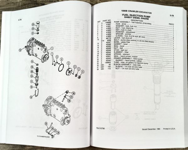 Case 1080B Crawler Track Excavator Parts Manual Catalog Exploded Views Assembly - Image 5