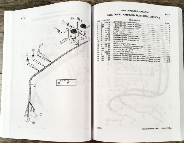 Case 1080B Crawler Track Excavator Parts Manual Catalog Exploded Views Assembly - Image 4
