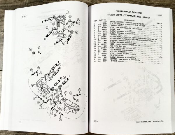 Case 1080B Crawler Track Excavator Parts Manual Catalog Exploded Views Assembly - Image 3