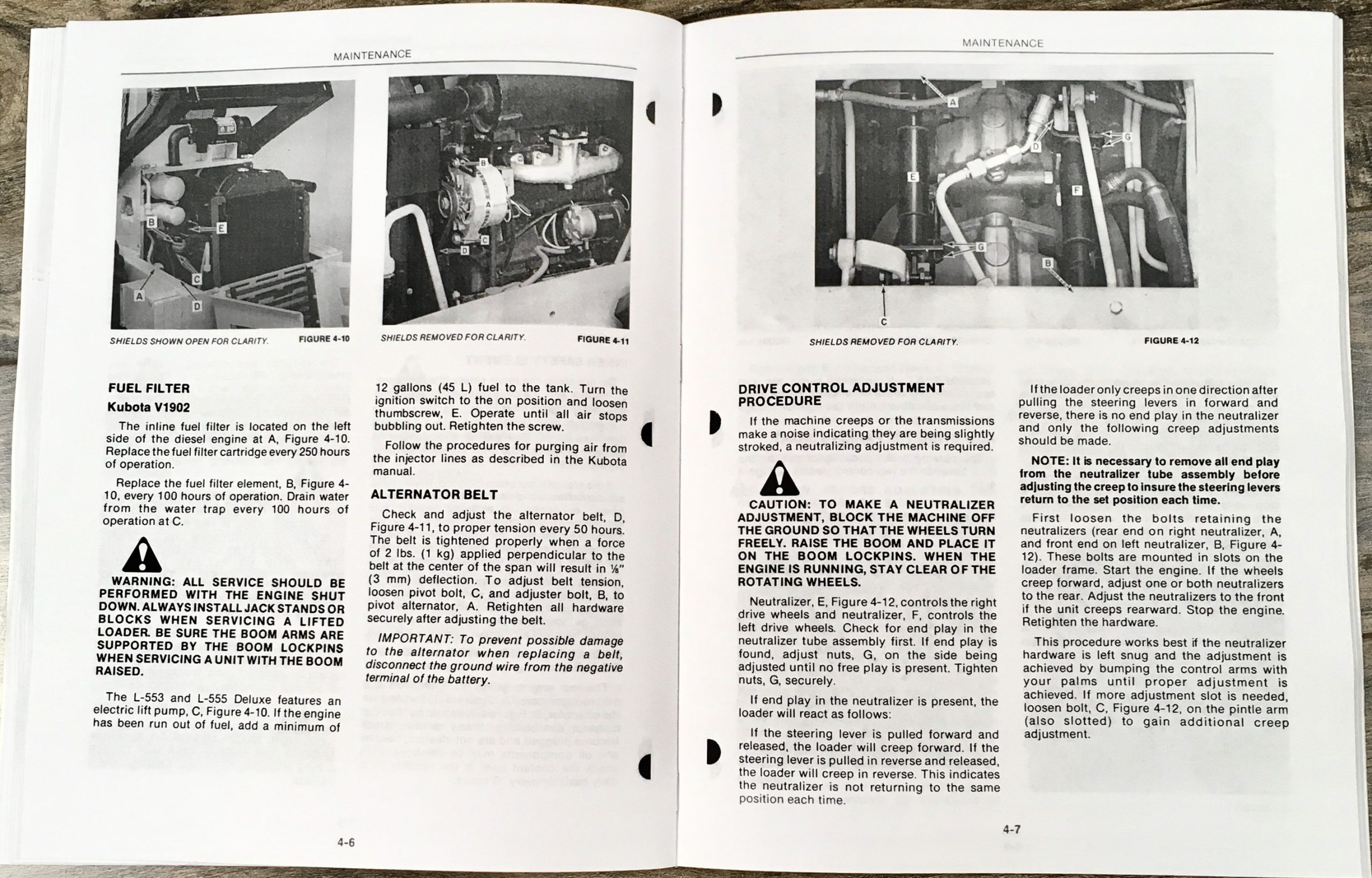 Sperry New Holland L555 L555 Deluxe Skid Steer Loader Owners Operators Manual - Image 5