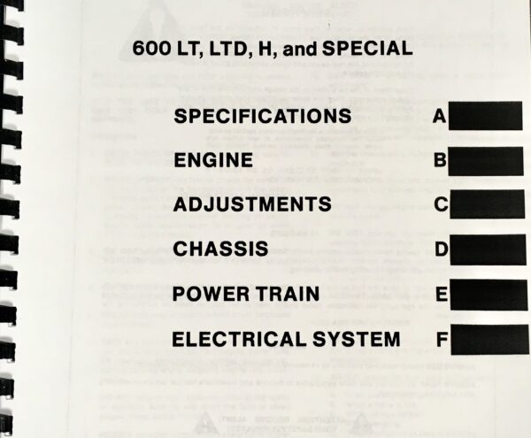 Allis Chalmers 611 Lt Ltd Series Tractor Lawn Mower Garden Service Repair Manual - Image 3