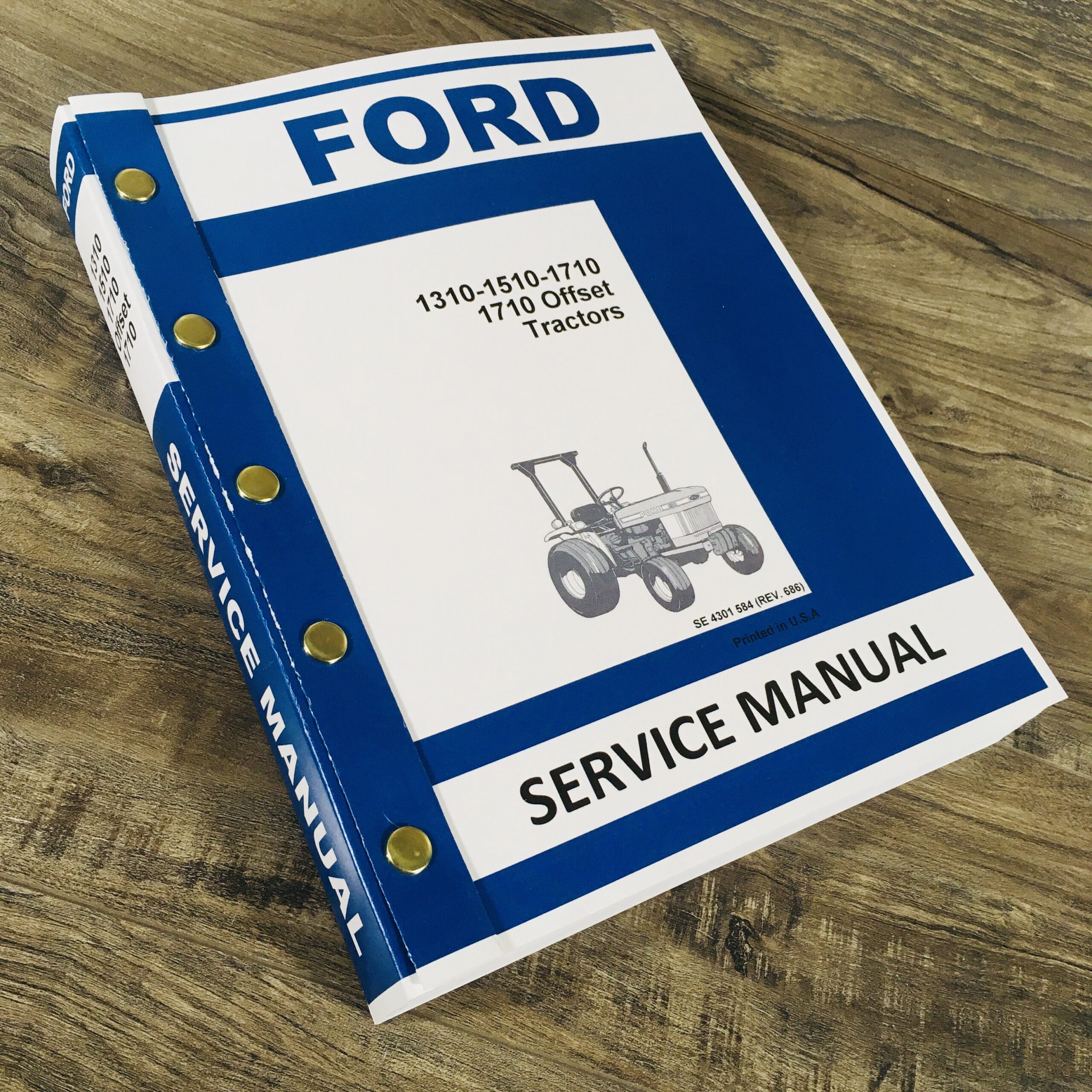 Ford 1310 1510 1710 Compact 1710 Offset Tractor Service Repair Shop Manual Book