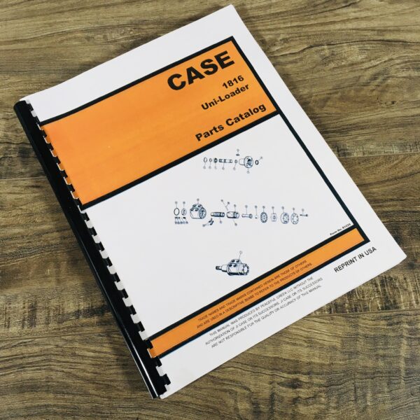 J I Case 1816 Uni-Loader Skid Steer Parts Catalog Manual Book Tecumesh Engine