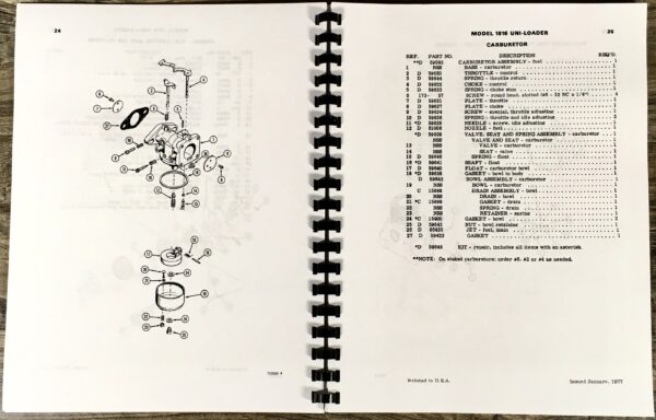 J I Case 1816 Uni-Loader Skid Steer Parts Catalog Manual Book Tecumesh Engine - Image 5
