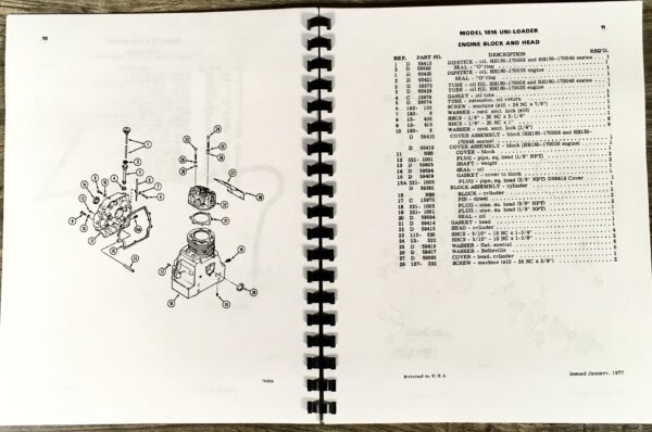 J I Case 1816 Uni-Loader Skid Steer Parts Catalog Manual Book Tecumesh Engine - Image 6