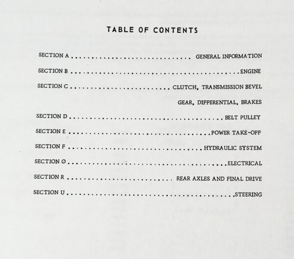 Oliver 1250A 1255 1265 G350 Tractor Service Repair Technical Shop Manual - Image 2