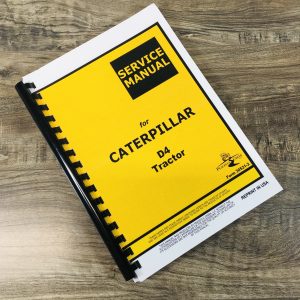 Caterpillar D4 Crawler Tractor Service Manual Repair Shop Book 6U 7U 4G 7J 2T 5T