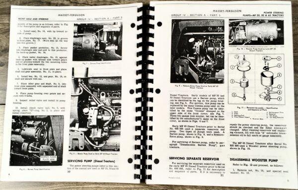 Massey Ferguson 35 50 Tractor Service Repair Shop Manual Technical Workshop - Image 8