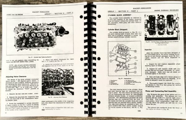 Massey Ferguson 35 50 Tractor Service Repair Shop Manual Technical Workshop - Image 6