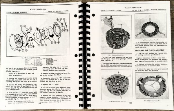 Massey Ferguson 35 50 Tractor Service Repair Shop Manual Technical Workshop - Image 5