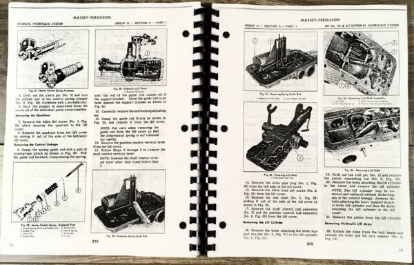 Massey Ferguson 35 50 Tractor Service Repair Shop Manual Technical Workshop - Image 3