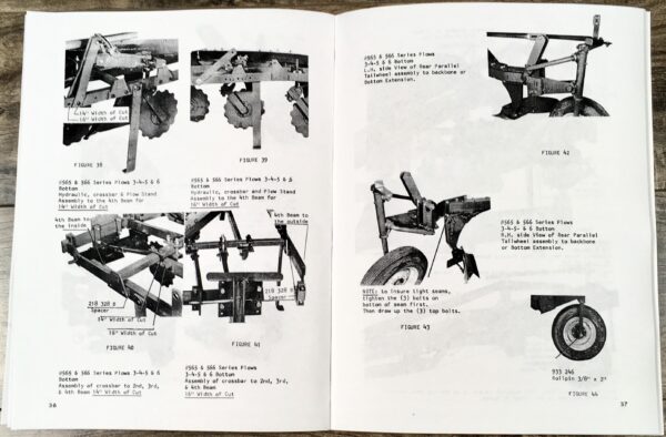 Oliver 565 566 568 Semi-Mounted Plows Owners Operators Manual Parts Catalog - Image 4