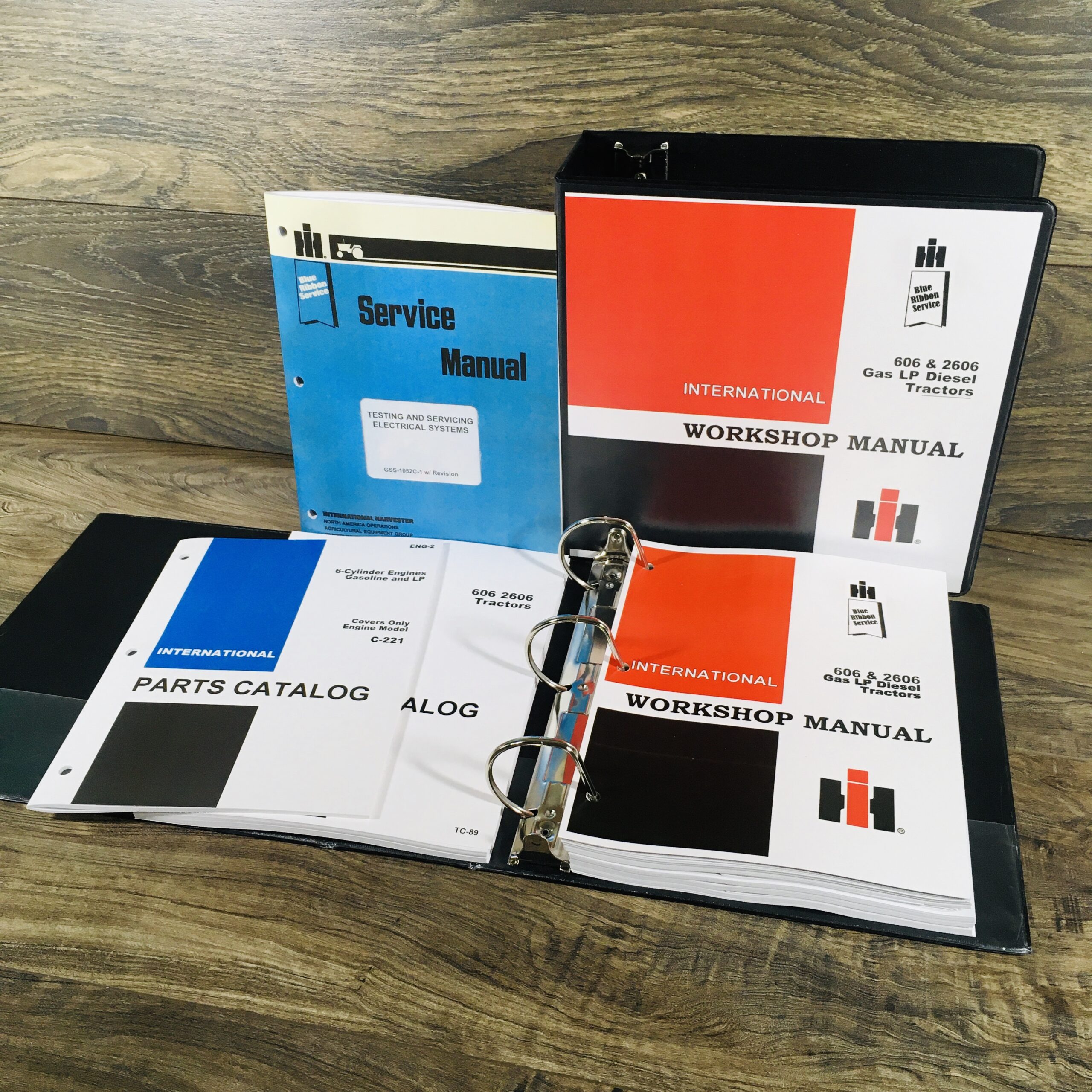 International 606 2606 Tractor Service Repair Manual Parts Catalog Shop Set C221