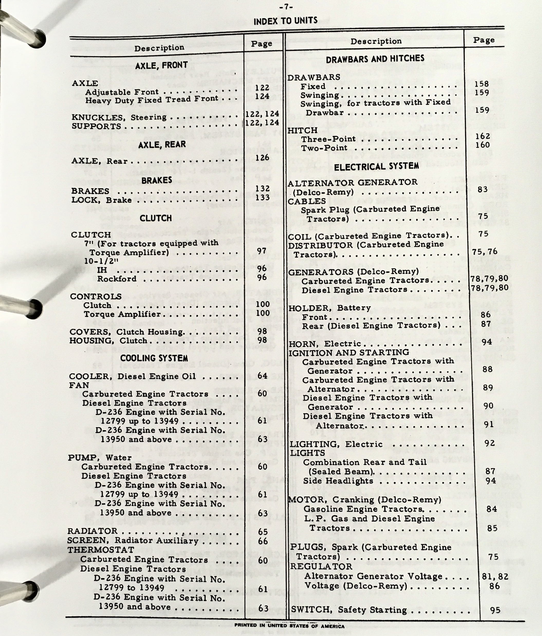 International 606 2606 Tractor Service Repair Manual Parts Catalog Shop Set C221 - Image 10