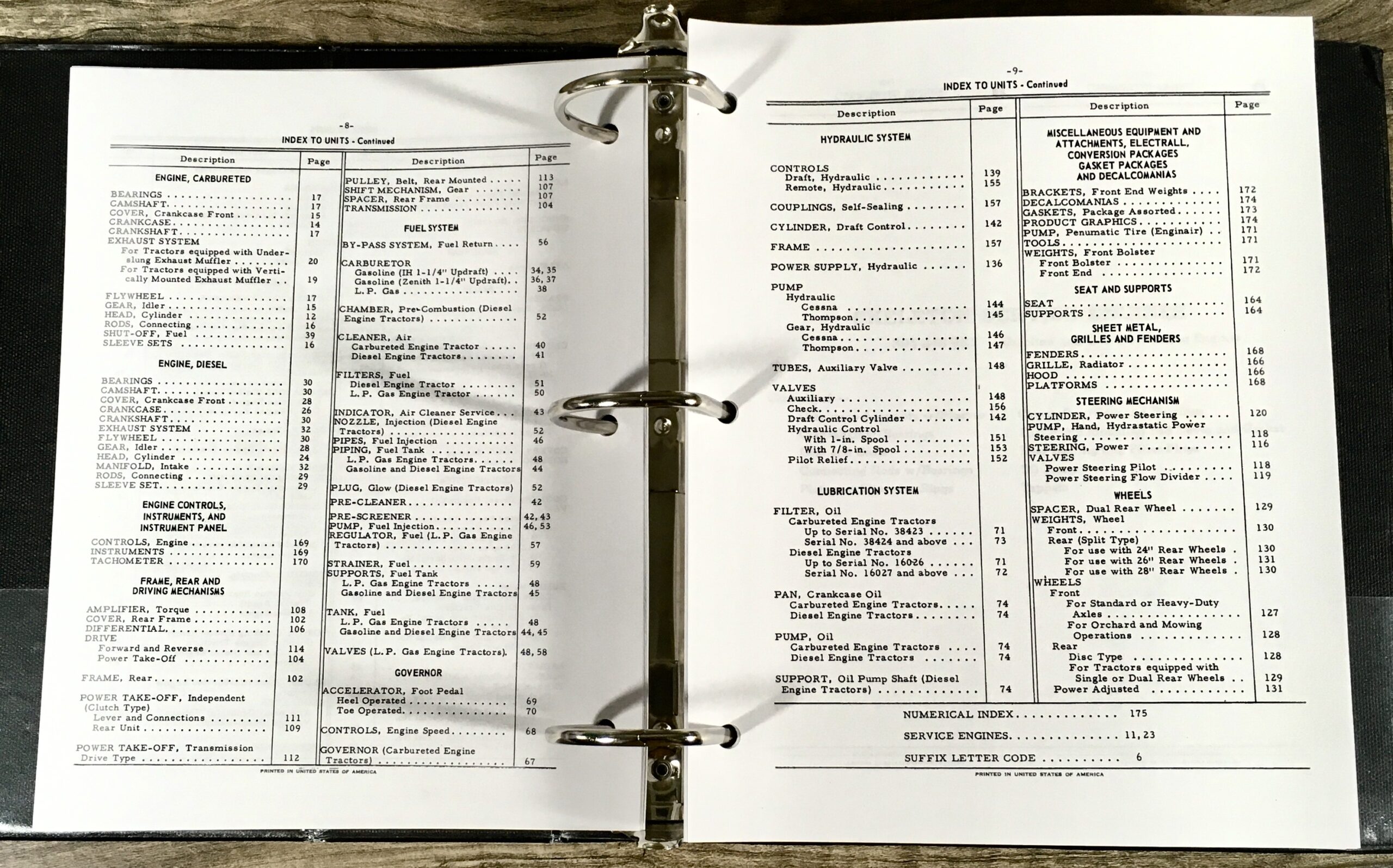 International 606 2606 Tractor Service Repair Manual Parts Catalog Shop Set C221 - Image 11