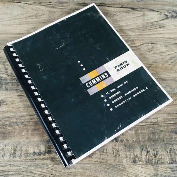 Cummins H Nh Nt Diesel Engines Parts Catalog Manual Book Bulletin No. 966692-A