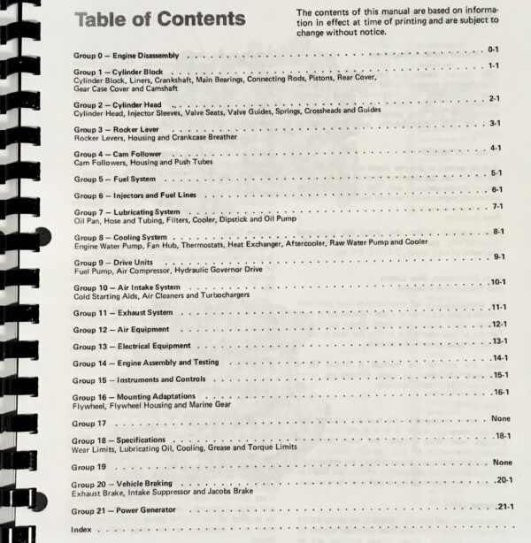 Set Cummins Diesel Nh Nt Diesel Engines Service Manual Parts Catalog Shop Set - Image 2