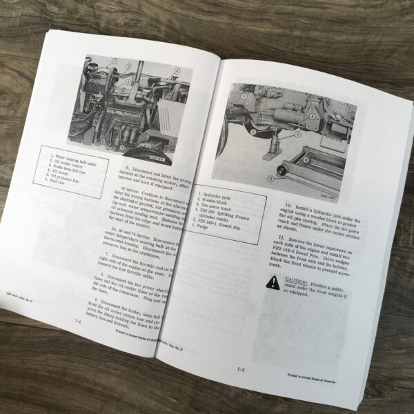 Service Shop Repair Manual 454 464 484 International Farmall Tractor Workshop - Image 5