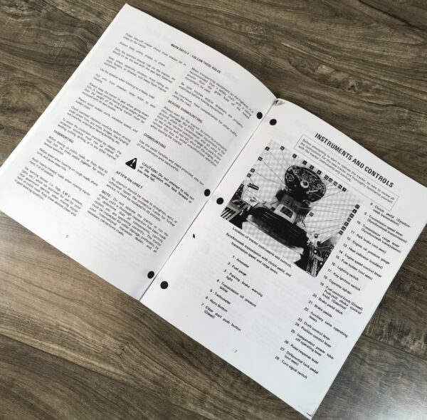 International 574 Tractor Owners Operators Manual Maintenance S/N 100,001-UP - Image 7