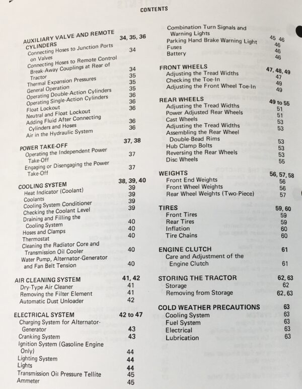 International 574 Tractor Owners Operators Manual Maintenance S/N 100,001-UP - Image 2
