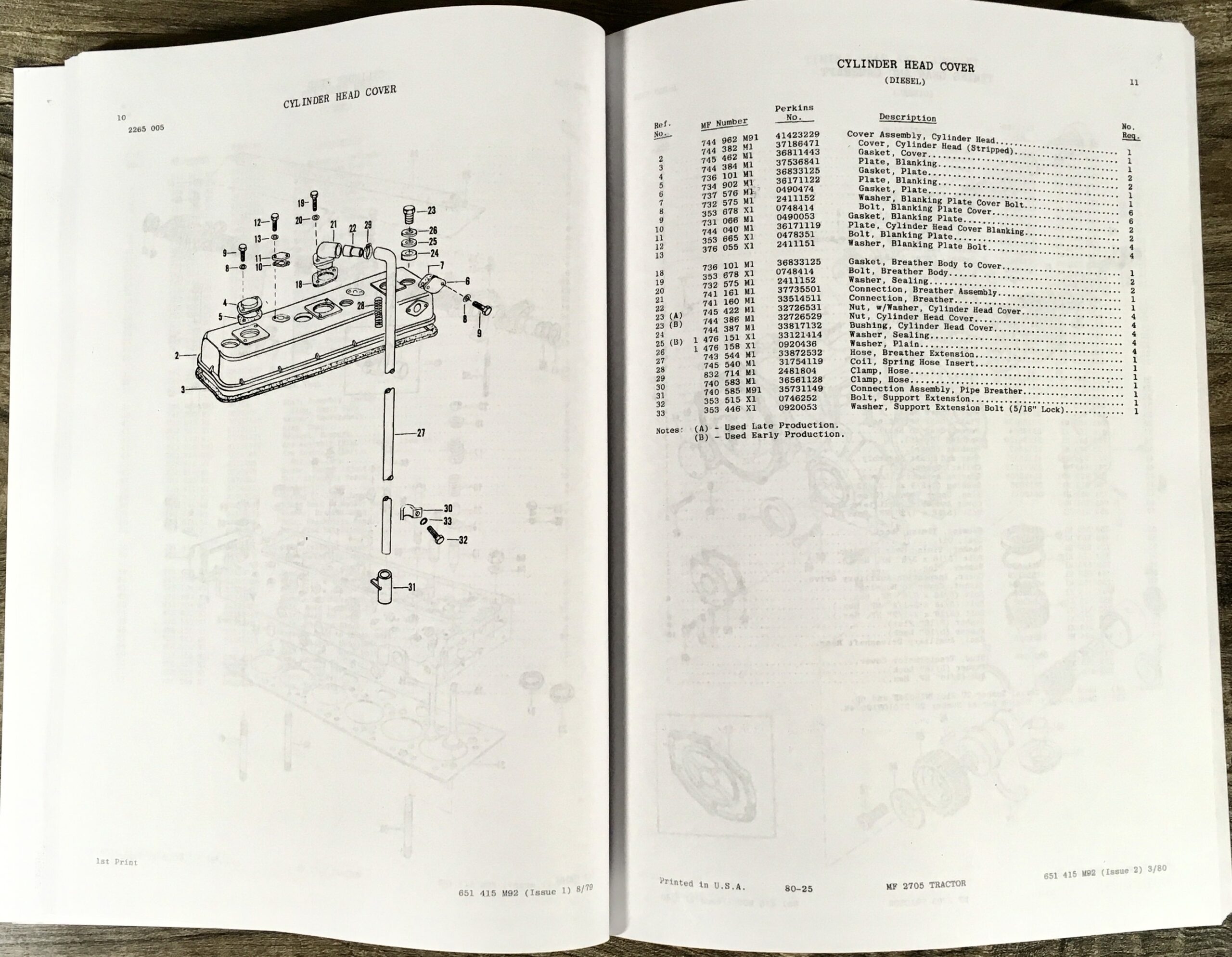 Massey Ferguson Mf 2705 Tractor Parts Catalog Manual Book Exploded View Assembly - Image 7