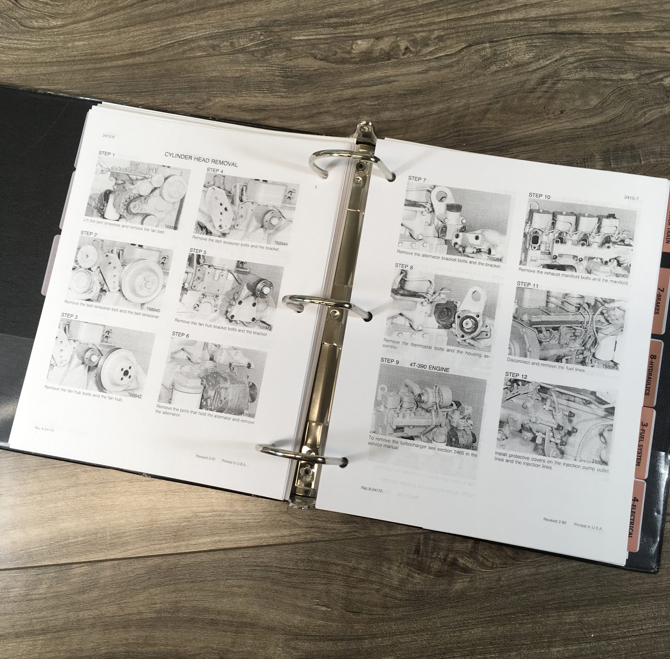 Case 1845C Uni Loader Skid Steer Service Manual Parts Catalog Repair Shop Books - Image 24