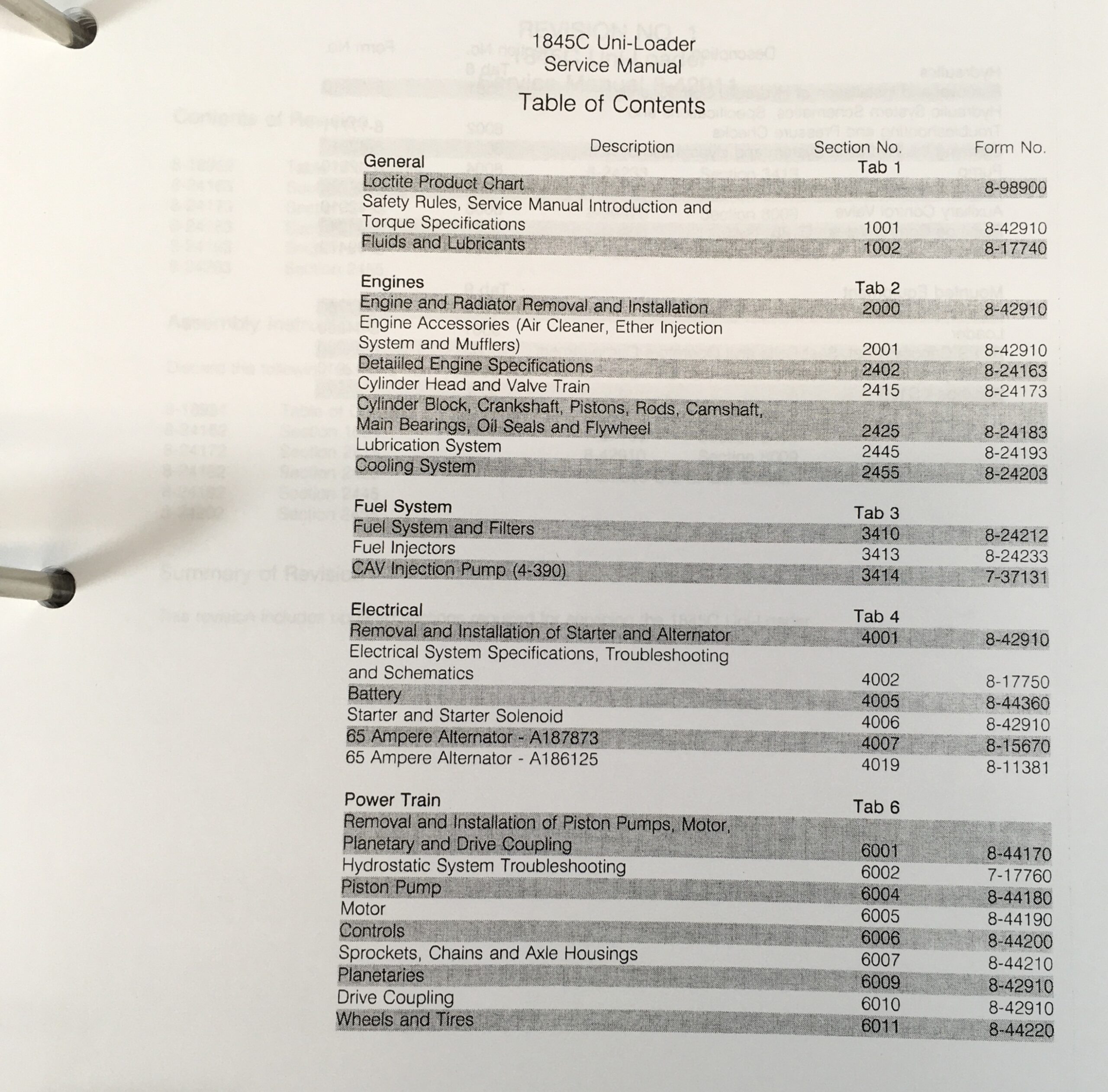 Case 1845C Uni Loader Skid Steer Service Manual Parts Catalog Repair Shop Books - Image 10